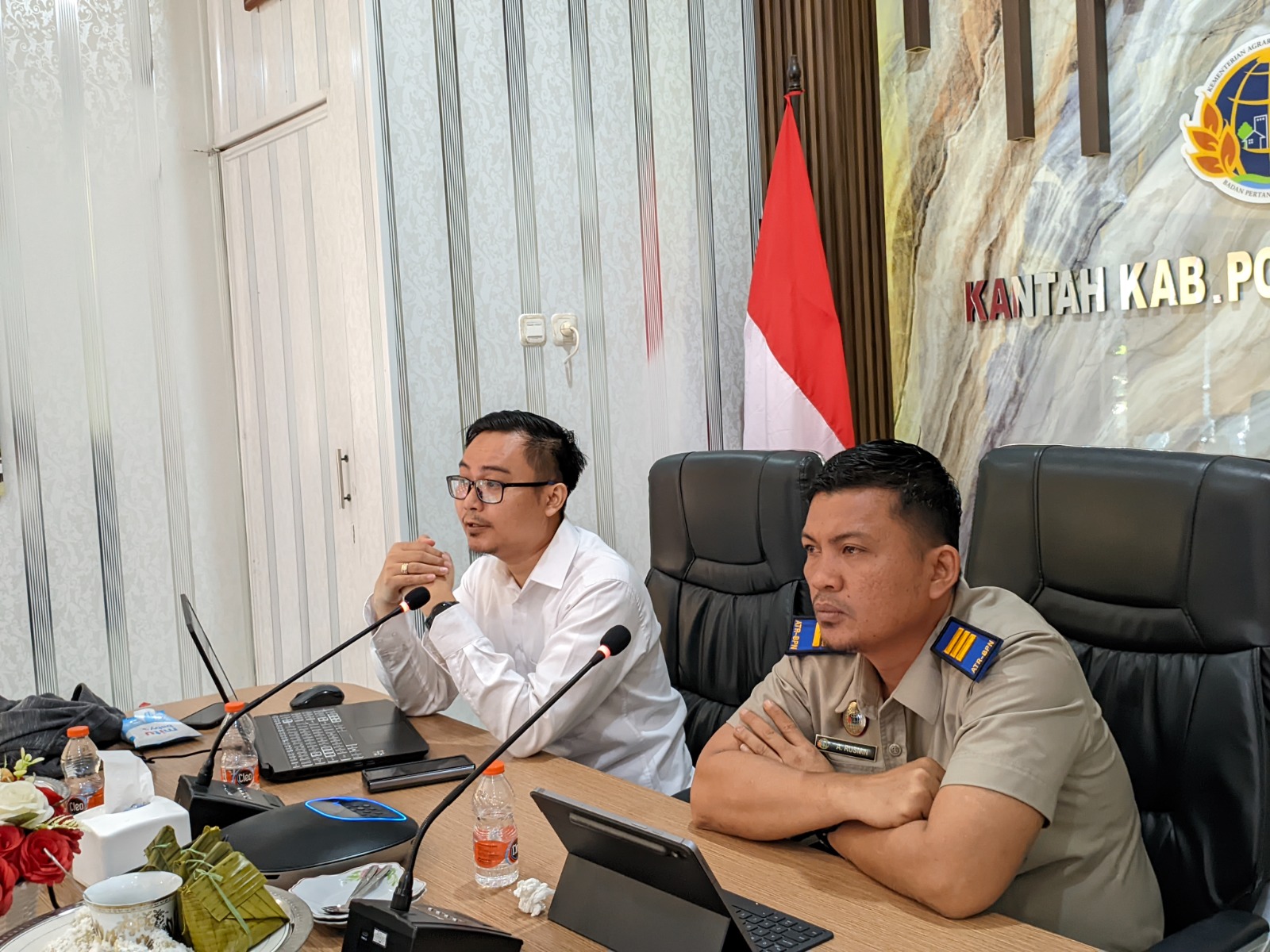 Muslih Fauzi, bersama tim teknis melaksanakan kunjungan kerja inventarisasi dan identifikasi stasiun CORS JRSP di lingkungan BPN se-Provinsi Sulawesi Barat.