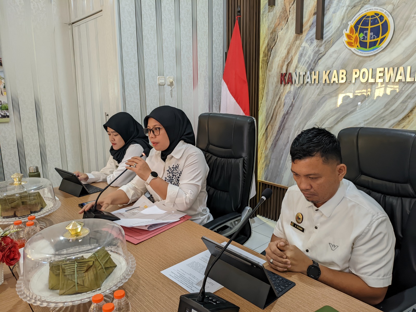 PTSL Terintegrasi ILASPP Batch 2 yang bertempat di Aula Kantor Pertanahan Kabupaten Polewali Mandar.