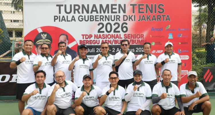 Bangun Soliditas Melalui Olahraga, Kementerian ATR/BPN Berpartisipasi dalam Turnamen Tenis Piala Gubernur DKI Jakarta 2026