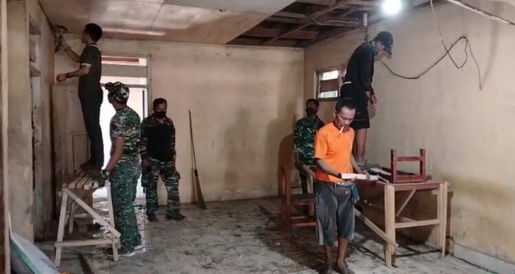 Usai Bedah 5 Rumah Warga, Kodim 1402/Polman Kini Rehab Panti Asuhan Usai Bedah 5 Rumah Warga, Kodim 1402/Polman Kini Rehab Panti Asuhan