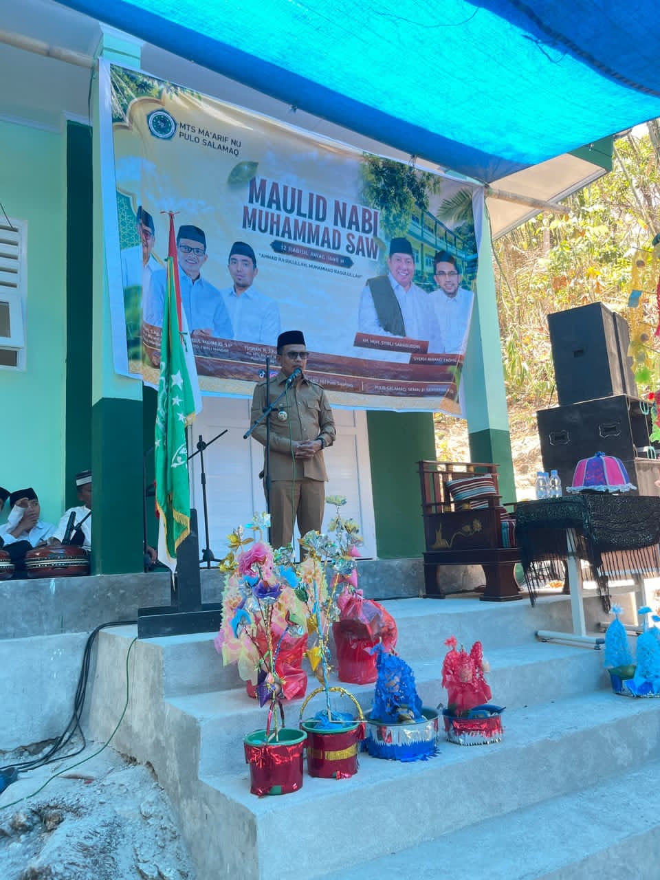 Cintai Rasulullah, MTs Ma’arif NU Pulo Salamaq Gelar Maulid Nabi 1448 H Bertema “Ahmad Rasulullah Muhammad Rasulullah
