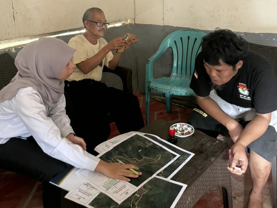 Kantor Pertanahan Mamasa dan Badan Bank Tanah Tinjau Patok Batas Kawasan Hutan di Aralle