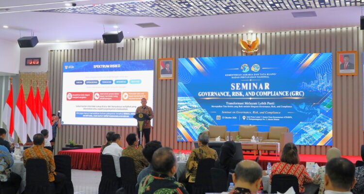 Terapkan Manajemen Risiko dengan Pendekatan GRC, Wamen ATR/Waka BPN Harapkan Pengendalian Risiko Berbasis Data Terapkan Manajemen Risiko dengan Pendekatan GRC, Wamen ATR/Waka BPN Harapkan Pengendalian Risiko Berbasis Data