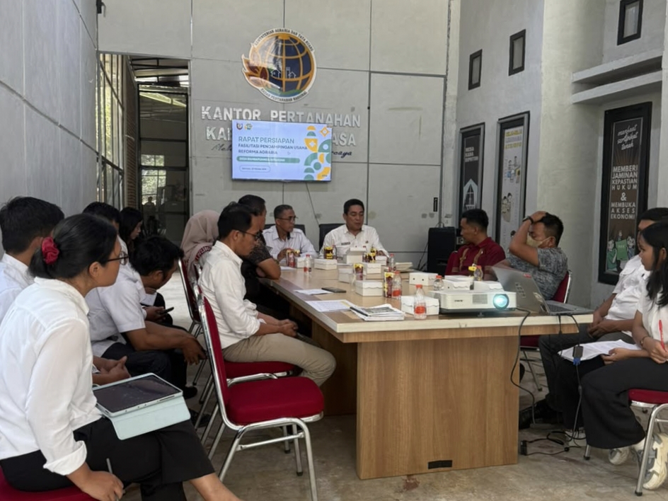 Kantor Pertanahan Mamasa Gelar Rapat Persiapan Pendampingan Usaha Reforma Agraria